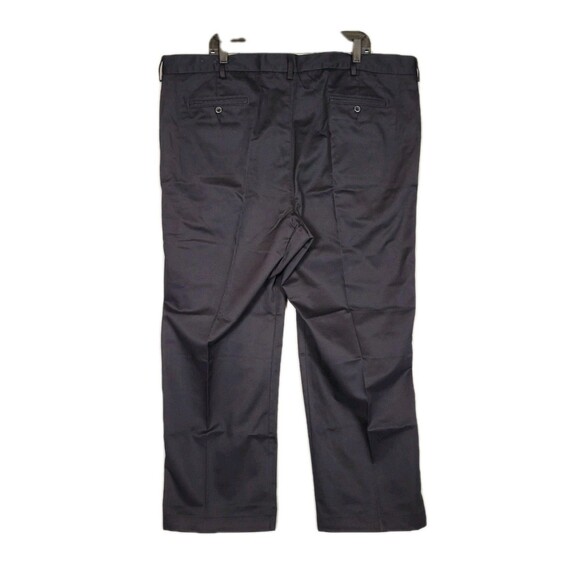 Lands End Traditional Fit Dress Pants Black Mens 46 x 28 Flat Front Career Event - Picture 2 of 8